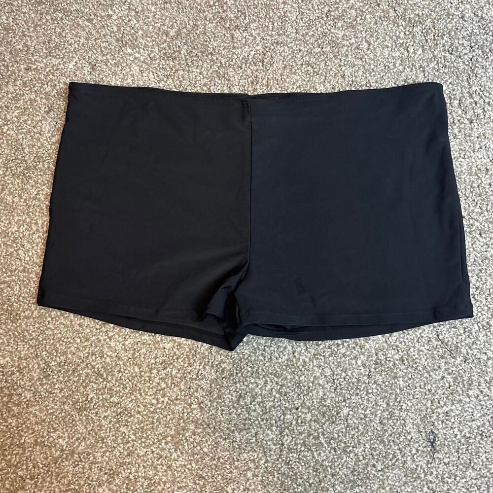 NWOT 4XL Black Boyshort Swim Bottoms Women's